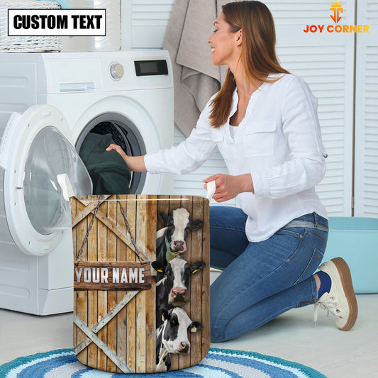 Uni Holstein Barn Custom Name Laundry Basket