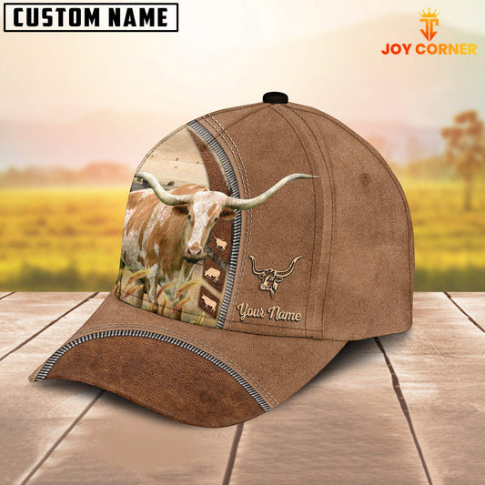 Uni Texas Longhorn Farming Land Customized Name Cap