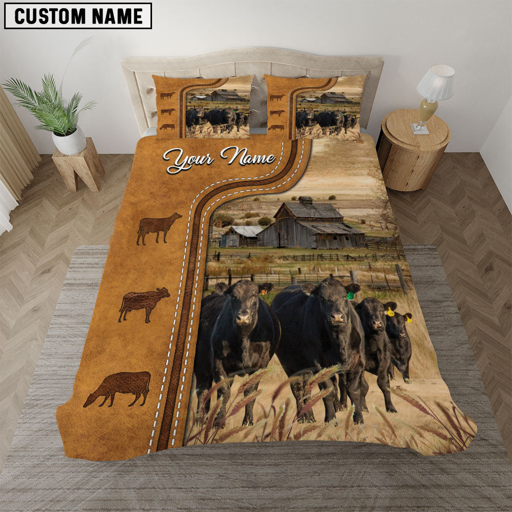 Uni Black Angus On The Farm Personalized Name Bedding Set – UniJames