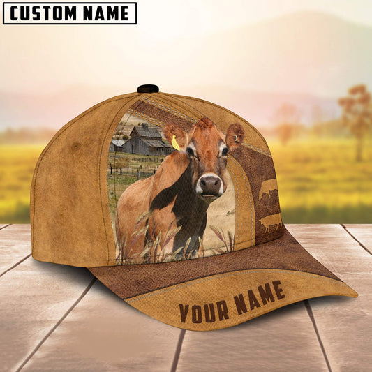 Uni Jersey Cow No Horns Custom Name Cap