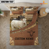 Uni Custom Name Charolais No Horn On Farm Bedding Set