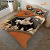 Uni Black Hereford On The Farm Customized Name 3D Bedding Set