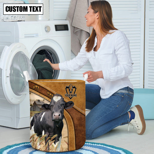 Uni Holstein Cattle Brown Custom Name Basket