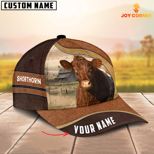 Uni Shorthorn Happy Face Customized Name Cap