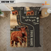 Uni Red Angus Like Someone Left The Gate Open Customized Name 3D Bedding Set