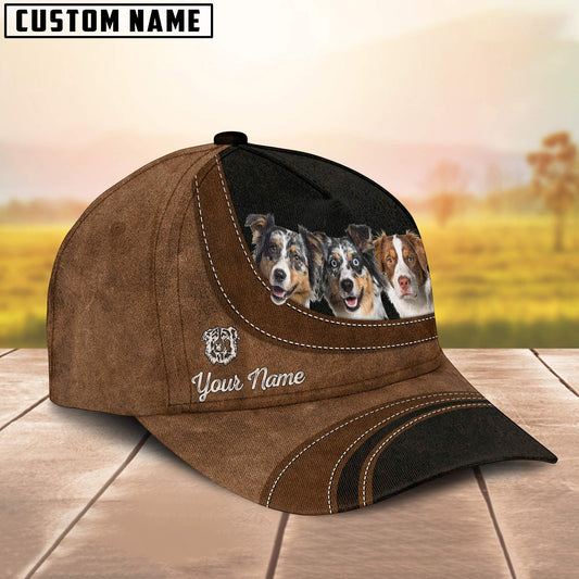 Uni Australian Shepherds Happiness Customized Name Cap