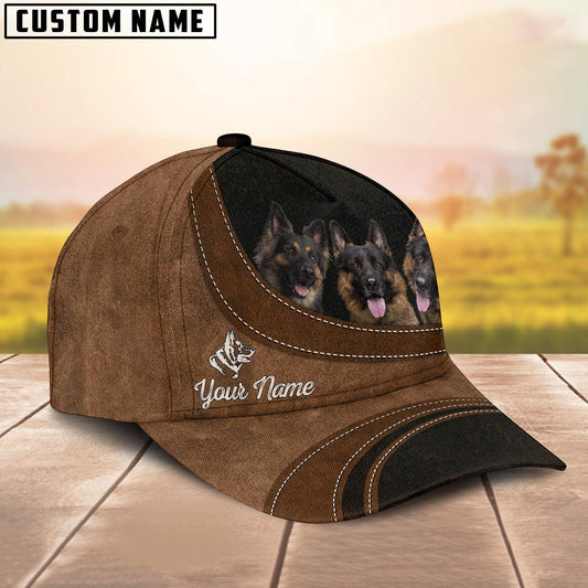 Uni German Shepherds Happiness Customized Name Cap