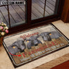 Uni Brangus Personalized - Welcome  Doormat