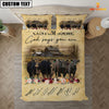 Uni Black Angus God Says You Are Custom Name Bedding Set