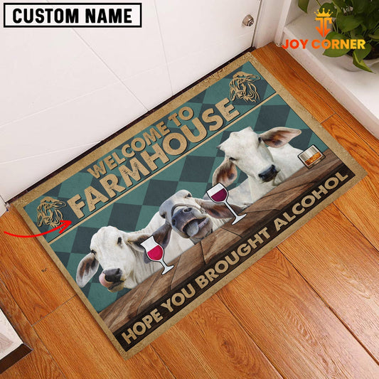 Uni Brahman Hope You Bought Alcohol Custom Name Doormat