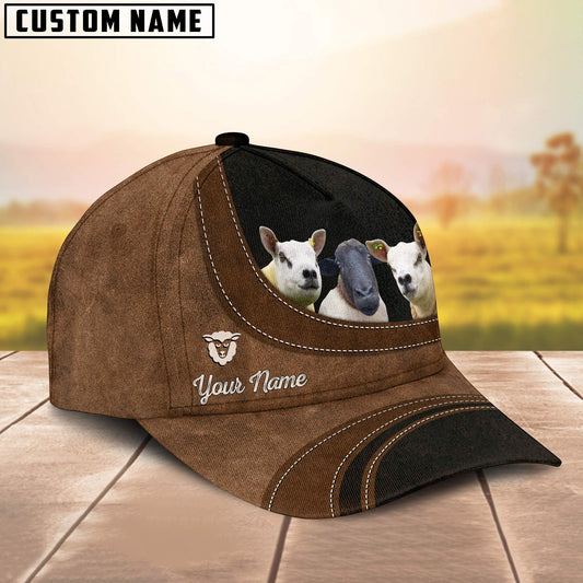 Uni Dorper and Texel Sheep Happiness Customized Name Cap