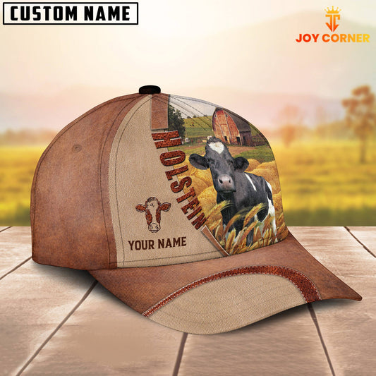 Uni Personalized Name Holstein Farm Barn Cap