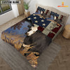 Uni Black Hereford America Customized Name 3D Bedding Set