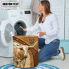 Uni Texas Longhorn Cattle Brown Custom Name Basket