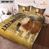 Uni Personalized Name Simmental Cattle On The Farm 3D Bedding Set