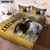 Uni Personalized Name Shorthorn Cattle On The Farm 3D Bedding Set