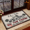 Uni Texas Longhorn Life is Better Custom Name Doormat