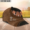 Uni Red Angus Happiness Customized Name Cap