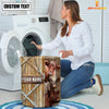 Uni Shorthorn Barn Custom Name Laundry Basket