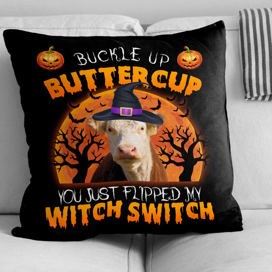 Uni Happy Halloween Hereford Buckle Up Butter Cup Pillow Case