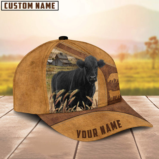 Uni Custom Name Black Angus Cattle Cap