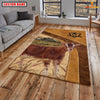 Uni Goat Farming Brown Personalized Name 3D Rug