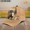 Uni Hereford Farming Light Brown Customized Name Cap