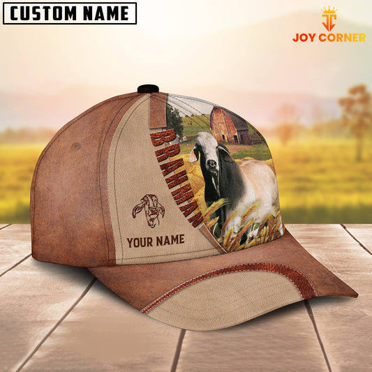 Uni Personalized Name Brahman Farm Barn Cap