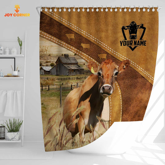 Uni Custom Name Jersey Pattern Shower Curtain