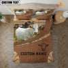 Uni Custom Name Charolais On Farm Bedding Set