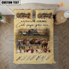 Uni Texas Longhorn God Says You Are Custom Name Bedding Set