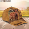 Uni Custom Name Red Angus Cattle Cap