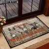 Uni Donkey Personalized - Welcome  Doormat