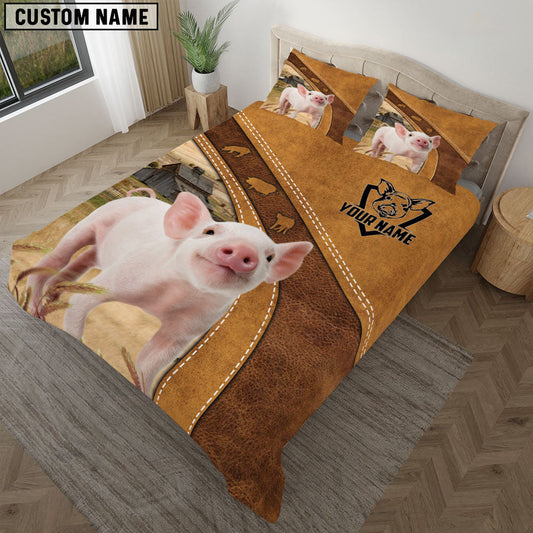Uni Custom Name Pig Bedding set