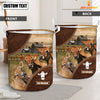 Uni Jersey Cow Custom Name Laundry Basket