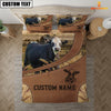 Uni Custom Name Black Baldy On Farm Bedding Set