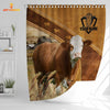 Uni Custom Name Simmental Pattern Shower Curtain