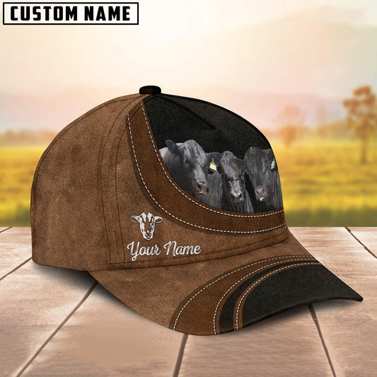 Uni Black Simmental Happiness Customized Name Cap