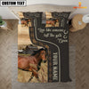 Uni Horse Like Someone Left The Gate Open Customized Name 3D Bedding Set