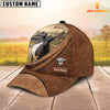 Uni Custom Name Belted Galloway Leather Pattern Classic Cap