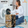 Uni Belted Galloway Barn Custom Name Laundry Basket