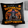 Uni Happy Halloween Black Angus Buckle Up Butter Cup Pillow Case