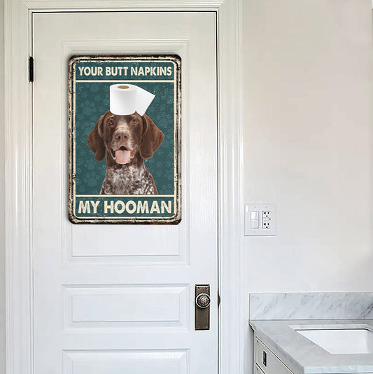 uni German Shorthaired Pointer All Printed 3D Metal Sign