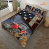 Uni Red Tractor America Customized Name 3D Bedding Set
