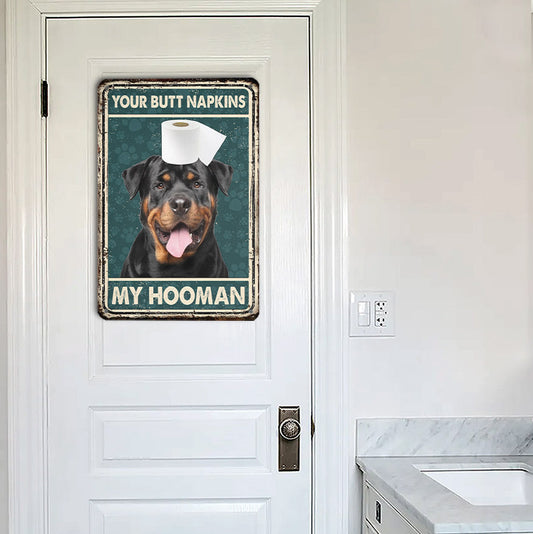 uni Rottweiler All Printed 3D Metal Sign