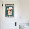 uni Corgi All Printed 3D Metal Sign