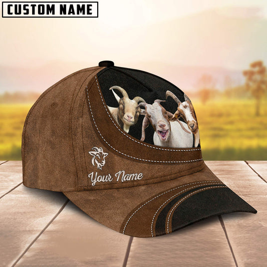 Uni Goat Happiness Customized Name Cap