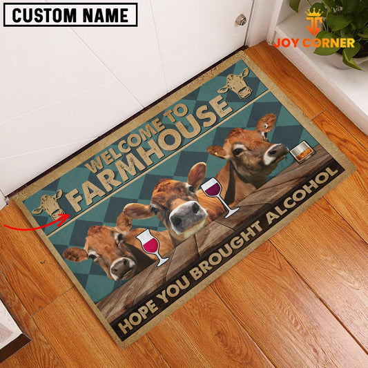 Uni Jersey Hope You Bought Alcohol Custom Name Doormat