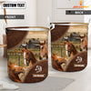 Uni Horse Custom Name Laundry Basket