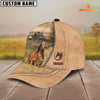 Uni Horse Farming Light Brown Customized Name Cap